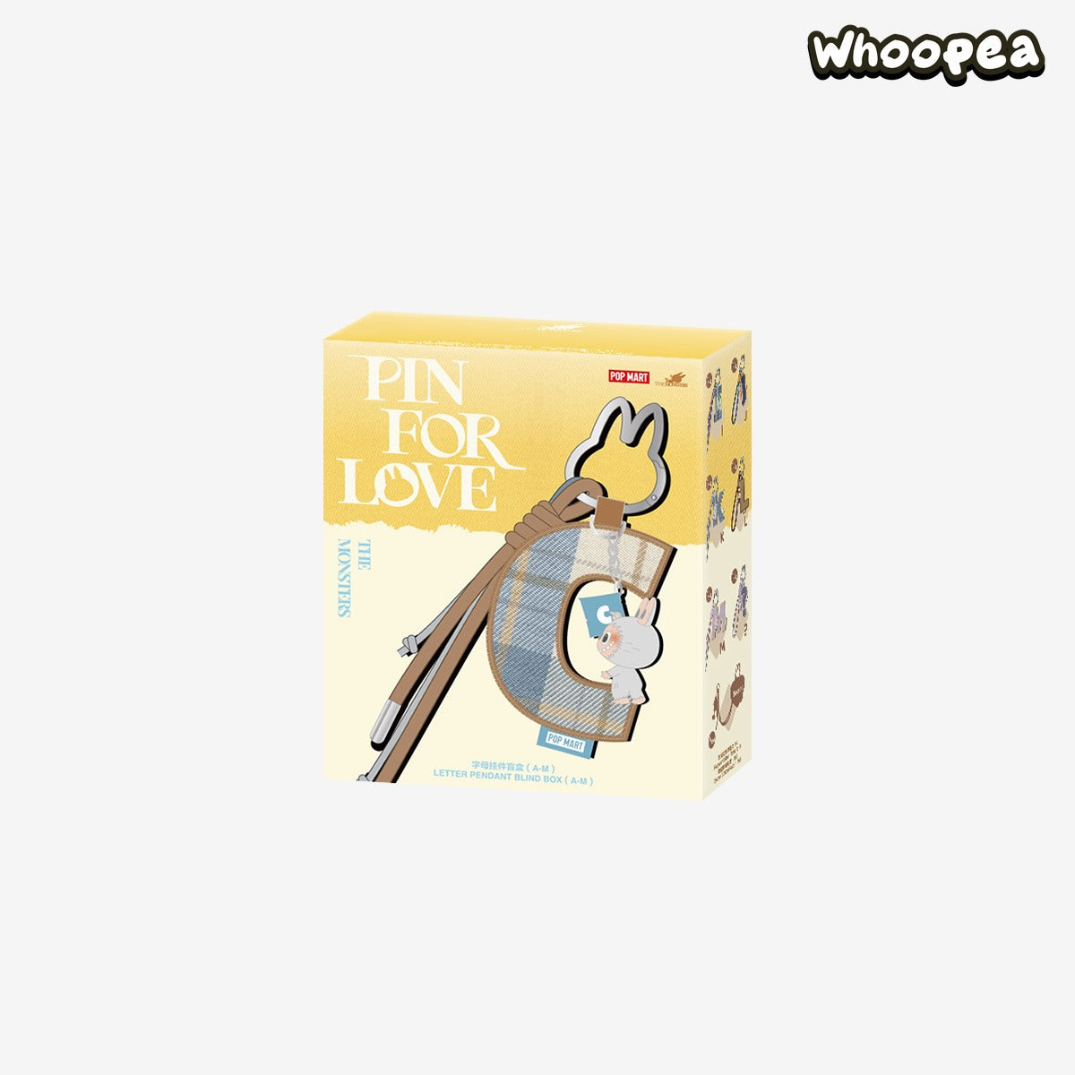 THE MONSTERS Pin for Love Series- Letter Pendant Blind Box (A-M)