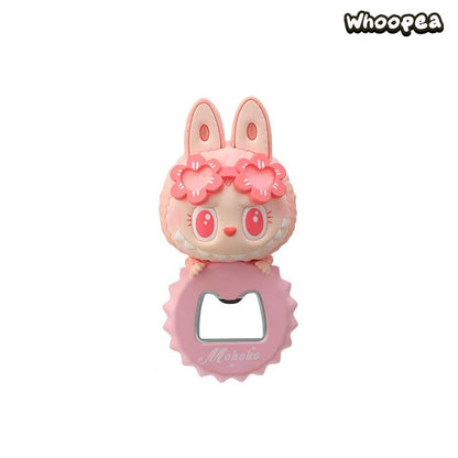 Labubu The Monsters Jump Into Summer Series Bottle Opener Fridge Magnet