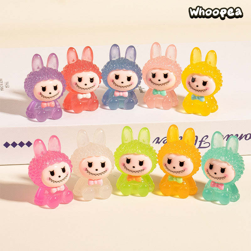 Labubu Collection, Mini Figures, 10 Colors, Luminous and Regular
